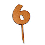 LASER DIX- FIESTAS Y EVENTOS COD. 1284 6 TOPPERS TORTAS