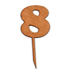 LASER DIX- FIESTAS Y EVENTOS COD. 1286 8 TOPPERS TORTAS