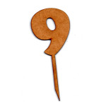 LASER DIX- FIESTAS Y EVENTOS COD. 6112 9 TOPPERS TORTAS