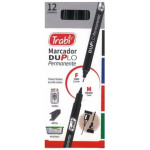 TRABI- MARCADOR PERMANENTE DOBLE PUNTA DUPLO (0.3MM-2MM)